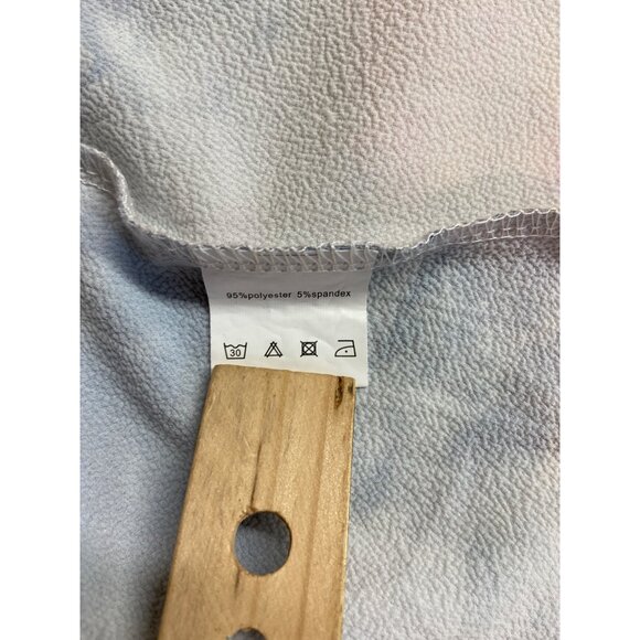 Bluetime Womens Off Shoulder Top LTie Dye Flared Sleeves  Boho Retro Hippie - Picture 5 of 8